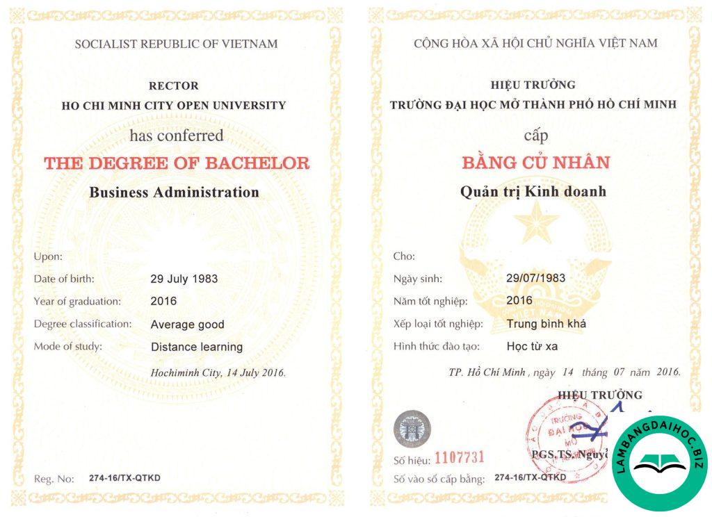 làm bằng đại học giá 2 triệu