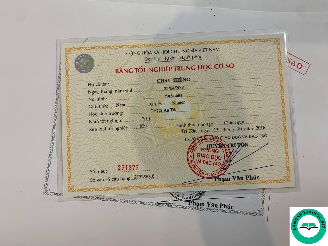 Làm bằng cấp 2