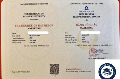 Làm bằng đại học Hoa Sen