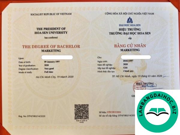 Làm bằng đại học Hoa Sen