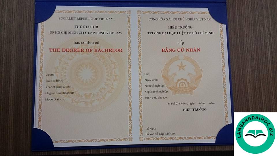 Làm bằng đại học Luật TPHCM