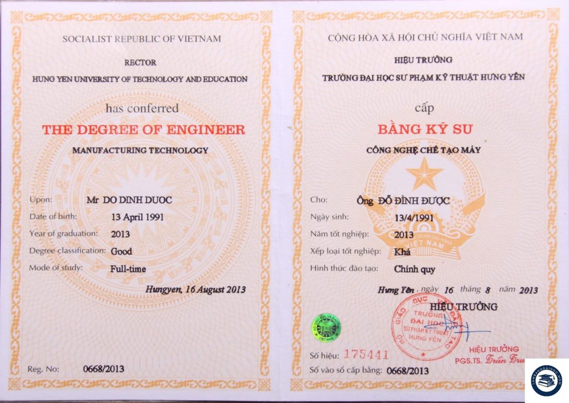 Làm bằng đại học sư phạm kỹ thuật