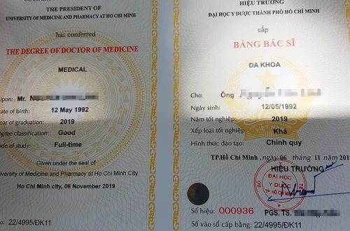 Làm bằng đại học y dược Tphcm