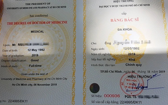 Làm bằng đại học y dược Tphcm
