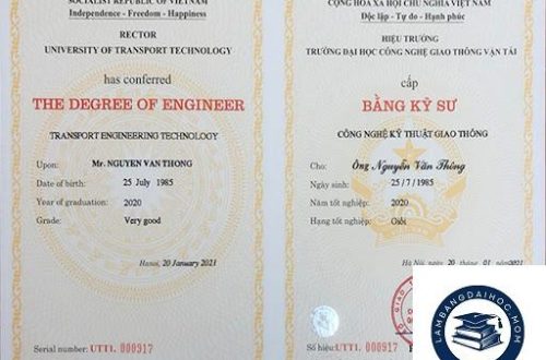 làm bằng đại học Ngoại Thương