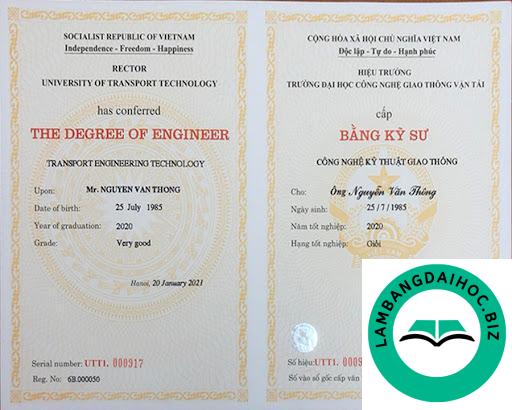 làm bằng đại học Ngoại Thương
